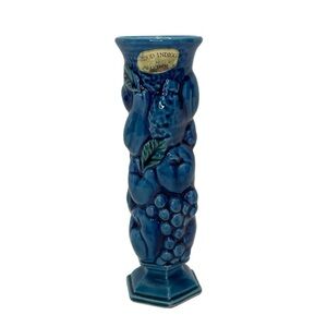 Vintage Mood Indigo Blue Vase by Inarco